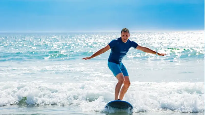 Taking a Surf Lesson